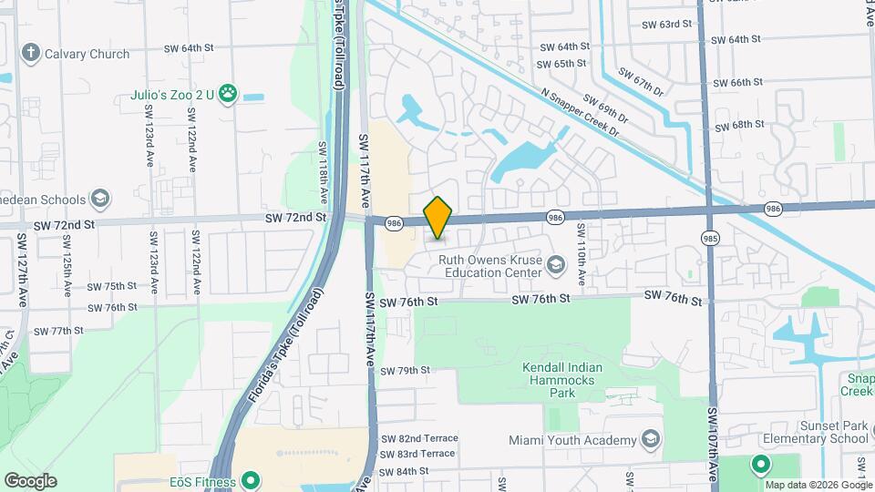 11460 SW 73rd St Map and Location Details