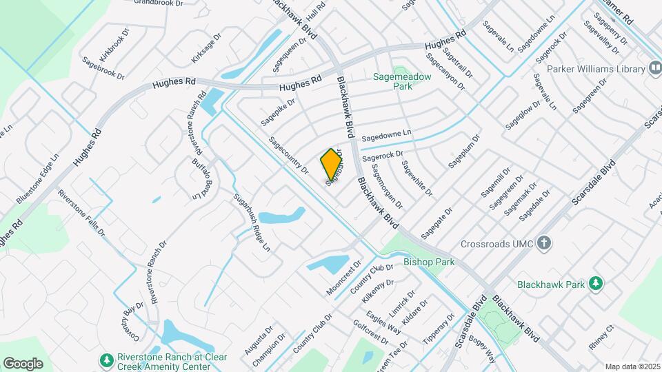 9806 Sagebark Dr Map and Location Details