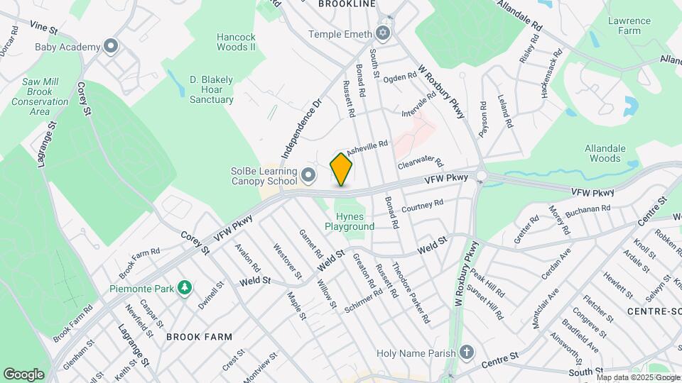 491 VFW Parkway Map and Location Details