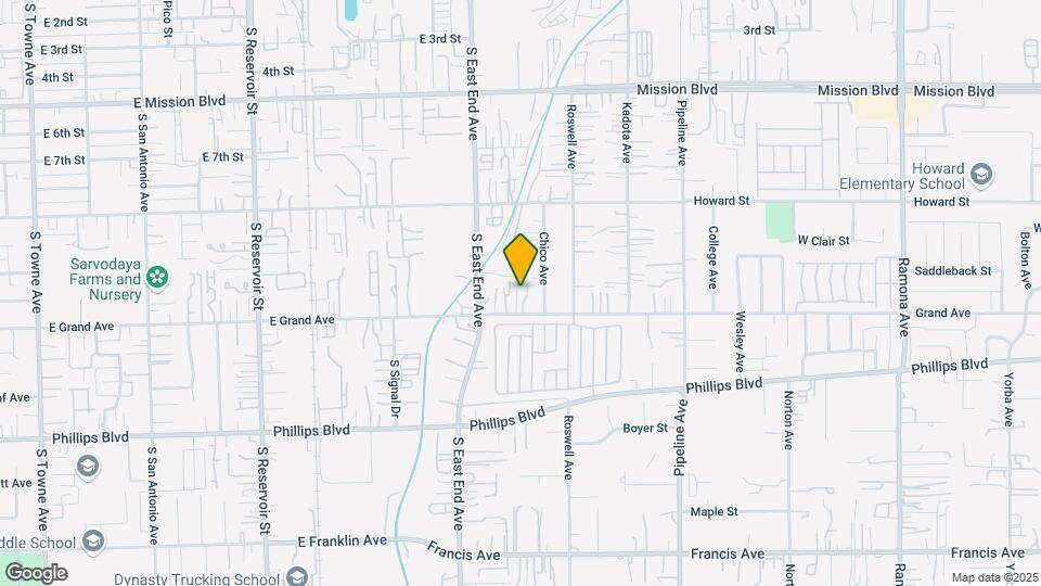 3812 E Grand Ave Map and Location Details