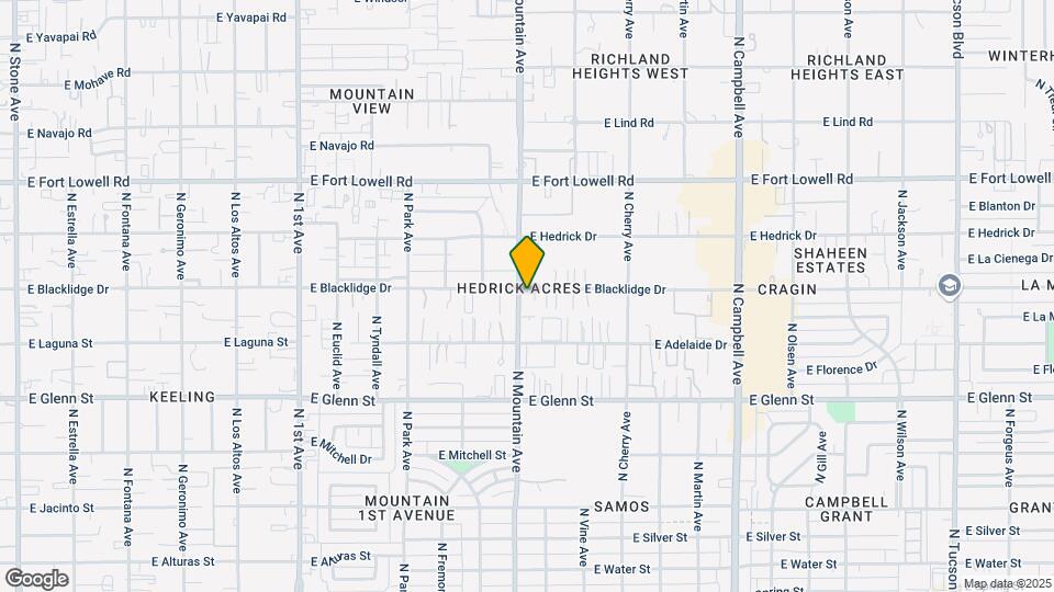 2966 N Mountain Ave Map and Location Details