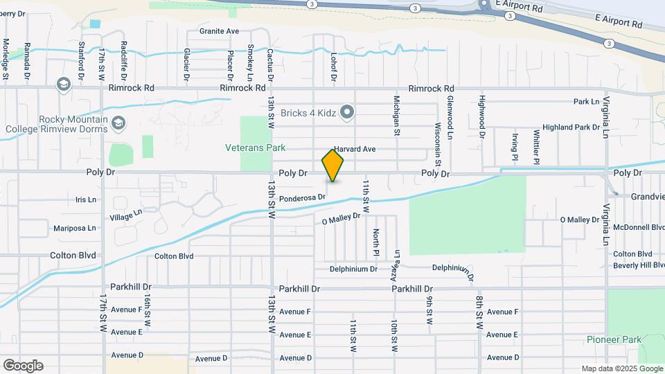 1145 Ponderosa Dr Map and Location Details