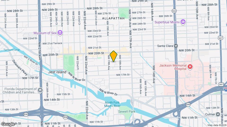 1860 NW 19th St Mapa y Detalles de la Ubicación