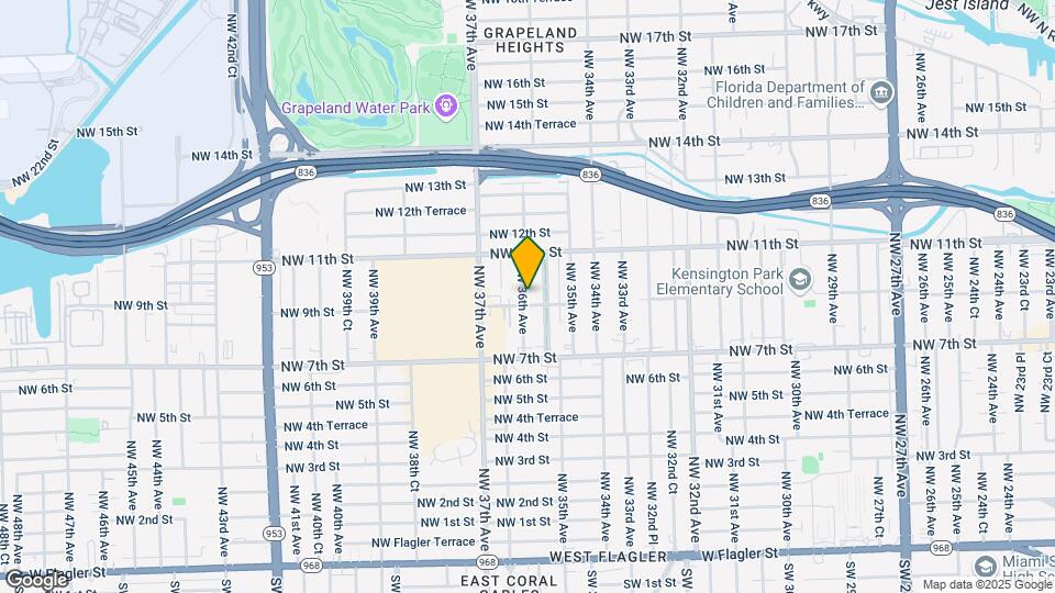 921 NW 36th Ave Map and Location Details