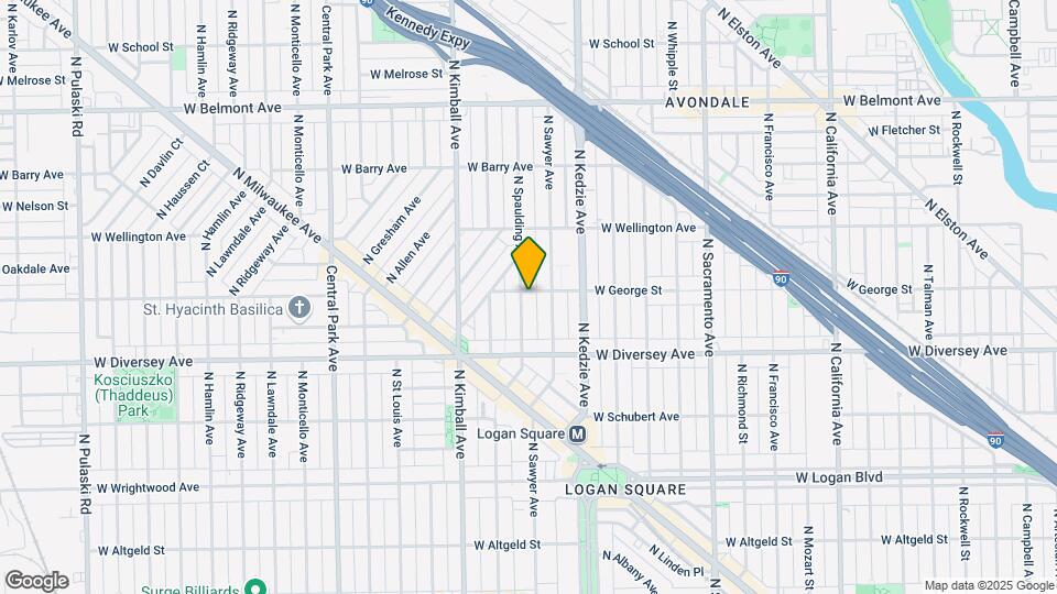 2855 N Spaulding Ave Map and Location Details
