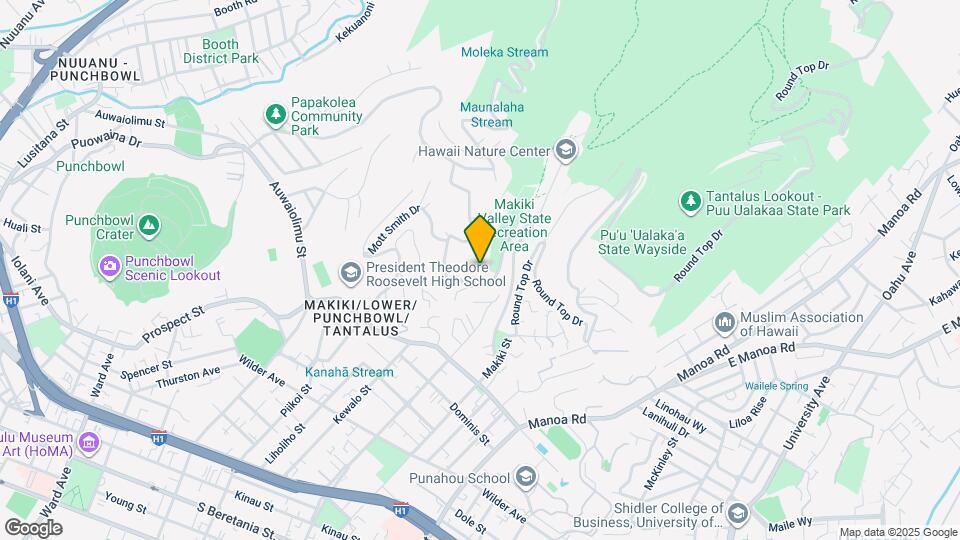 2445 Makiki Heights Dr Map and Location Details