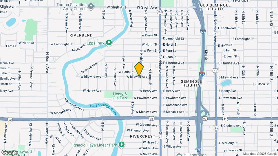 304 W Idlewild Ave Map and Location Details