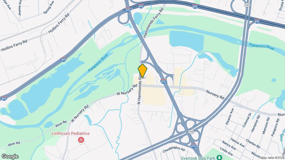 801 N Hammonds Ferry Rd Map and Location Details