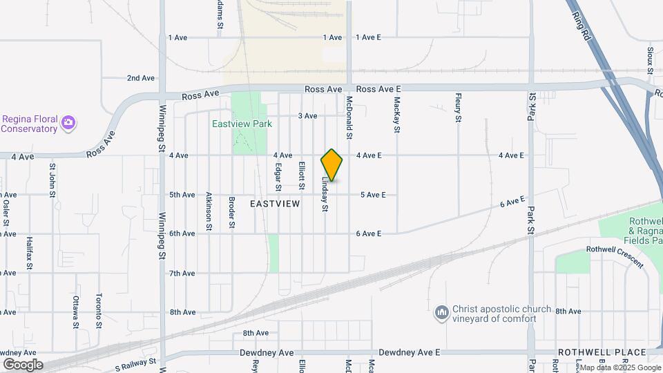 1067 Lindsay St Map and Location Details