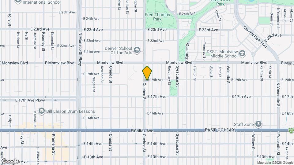 1780 Quebec St Map and Location Details