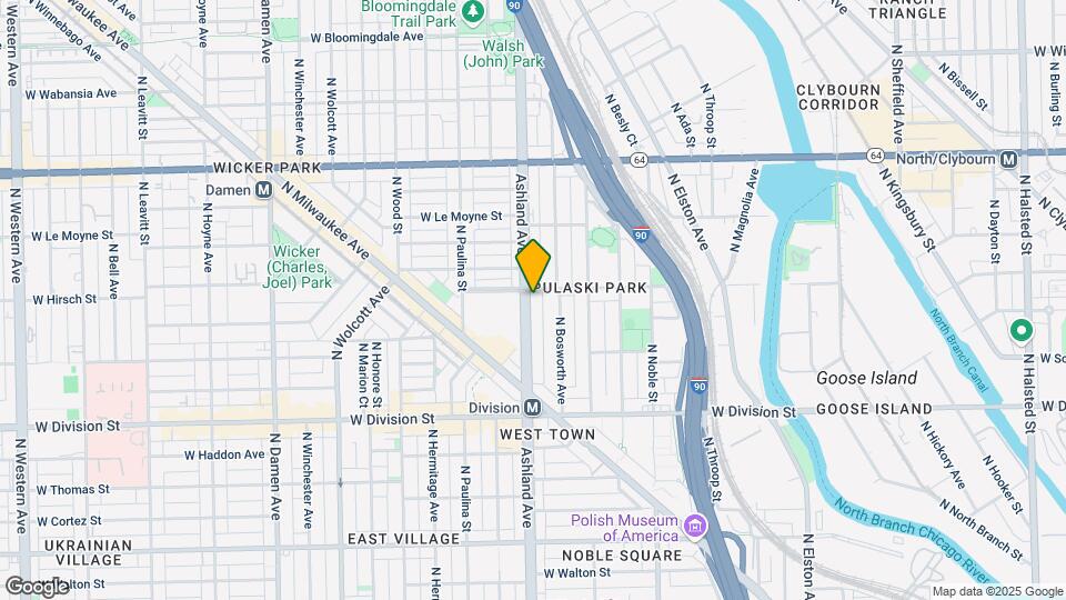 1353-1355 N Ashland Ave Map and Location Details
