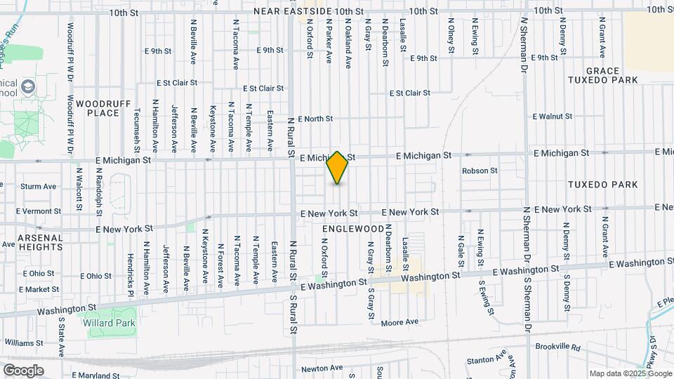 408-408 N Parker Ave Map and Location Details