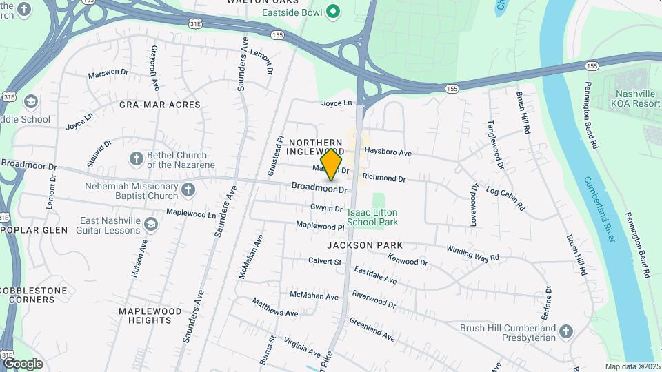 1011 Broadmoor Dr Map and Location Details