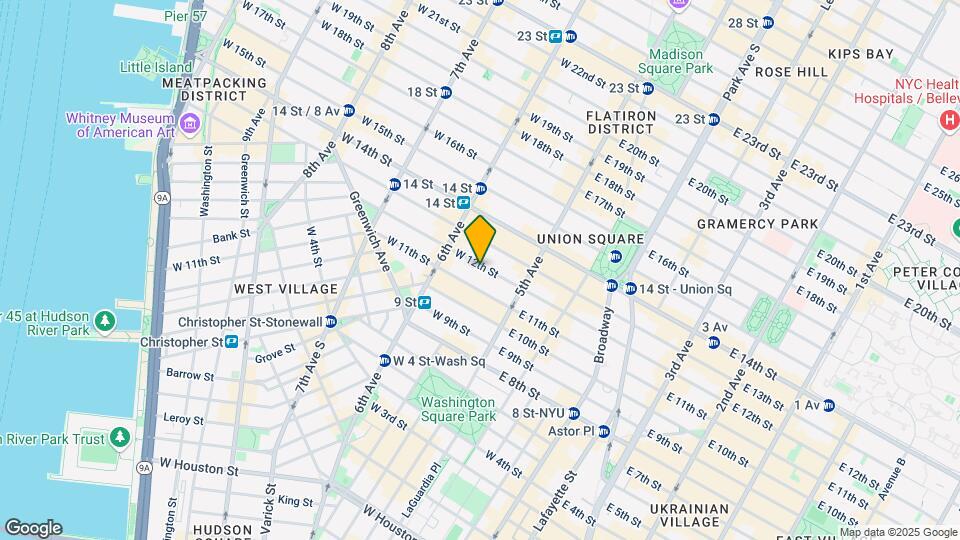 50 W 12th St Mapa y Detalles de la Ubicación