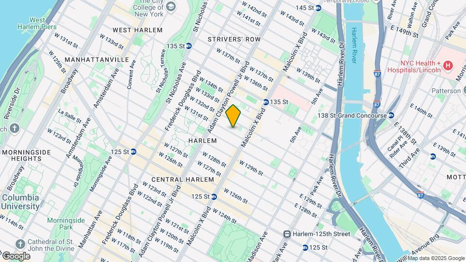 127 W 131st St Mapa y Detalles de la Ubicación