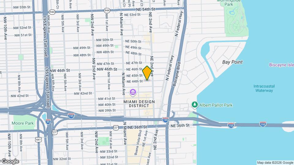 160 NE 44th St Map and Location Details