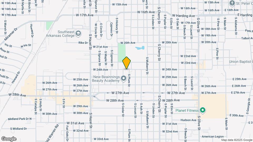 1602 W 24th Ave Map and Location Details