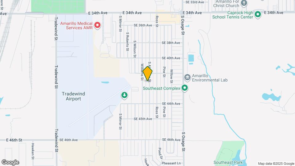 4212 S Aldredge St Map and Location Details