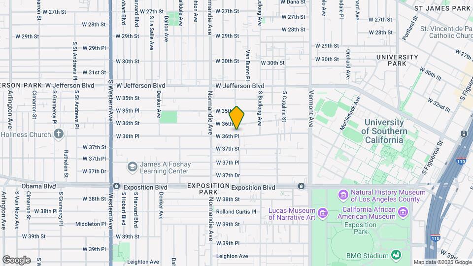 1321 W. 36th Pl. Map and Location Details