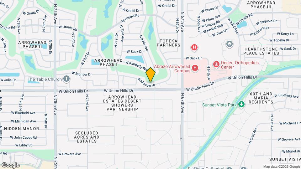 6832 W Morrow Dr Map and Location Details