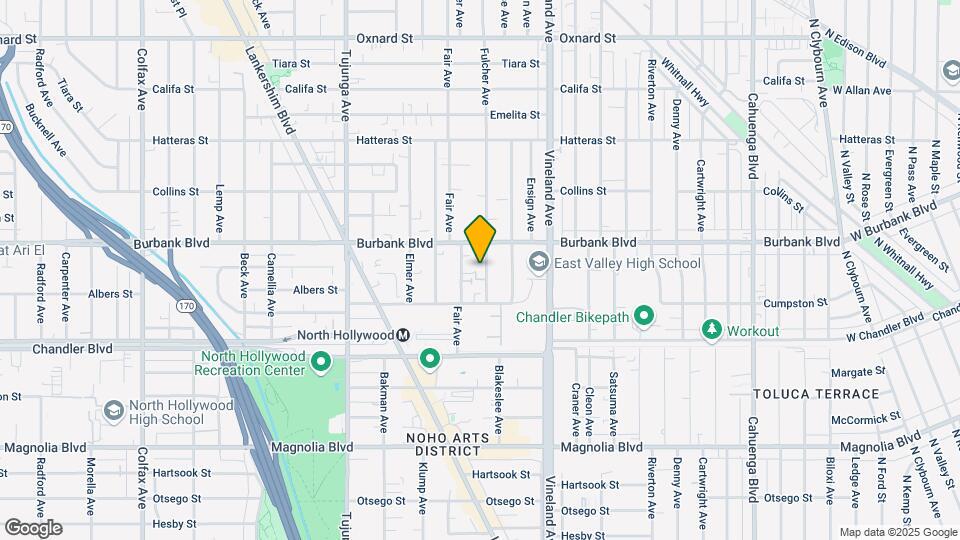 5541 Fulcher Ave Map and Location Details