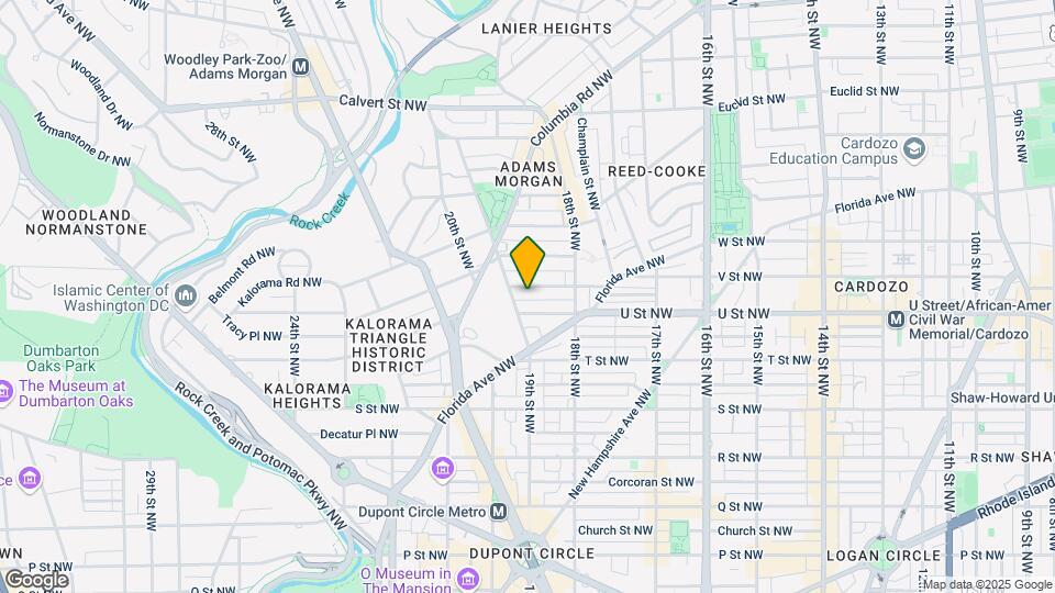 1860 California St NW Map and Location Details