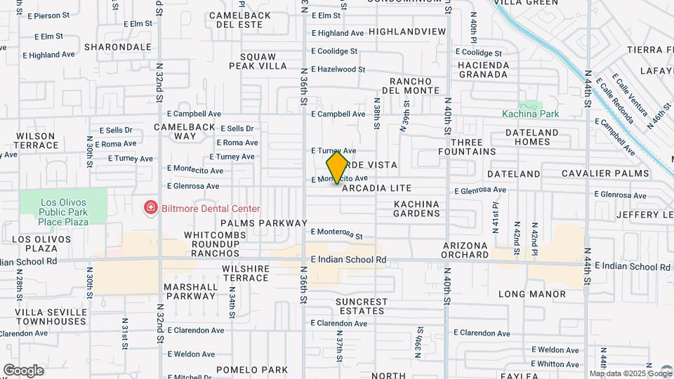 3646 E Glenrosa Ave-Unit -3 Map and Location Details