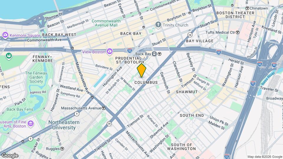 16 Holyoke St, Unit 2 Map and Location Details