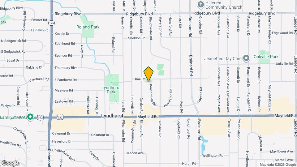 1348 Beaconfield Rd Map and Location Details