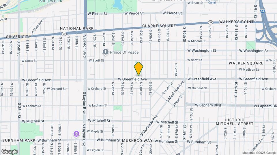 2112 W Greenfield Ave Map and Location Details