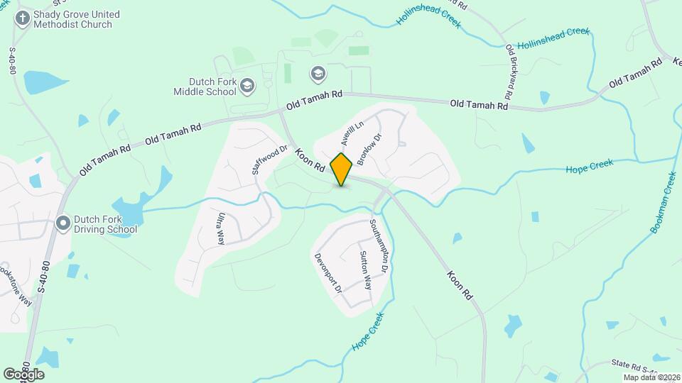 580 Glenmanor Dr Mapa y Detalles de la Ubicación