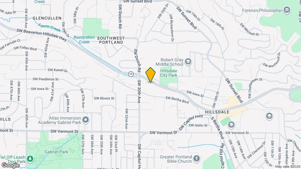 2802 SW Beaverton Hillsdale Hwy Mapa y Detalles de la Ubicación