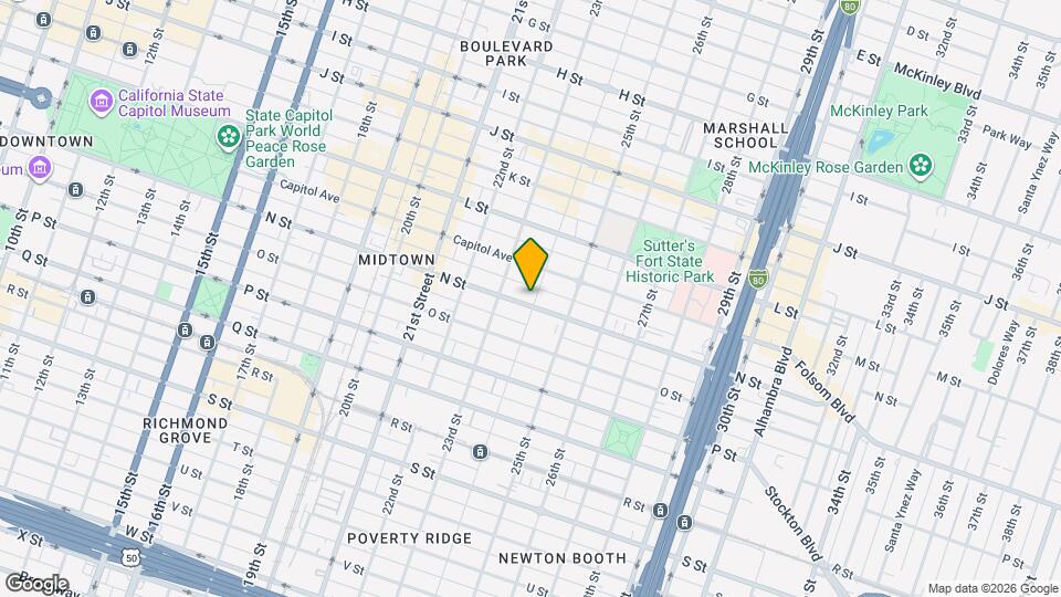 2331 1/2 N St Map and Location Details
