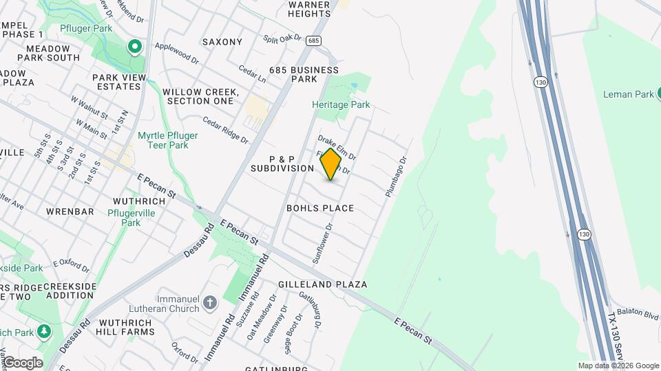 1303 Crossvine Way Map and Location Details