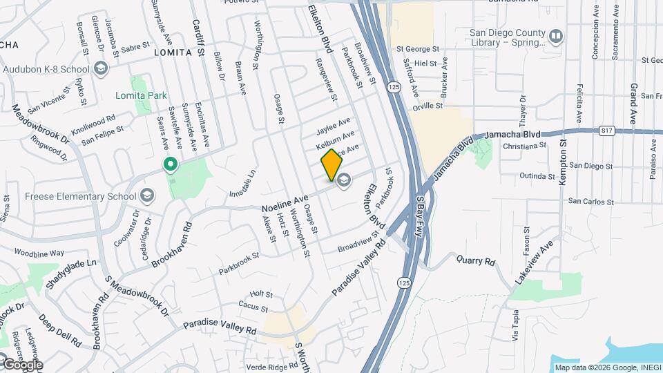 8820 Noeline Ave Mapa y Detalles de la Ubicación