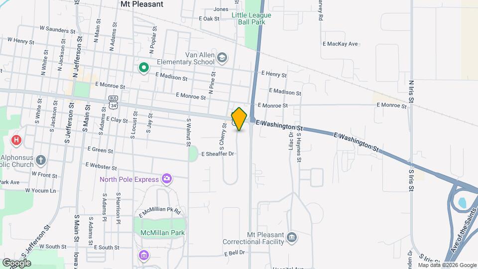 206 S Wilson St Map and Location Details