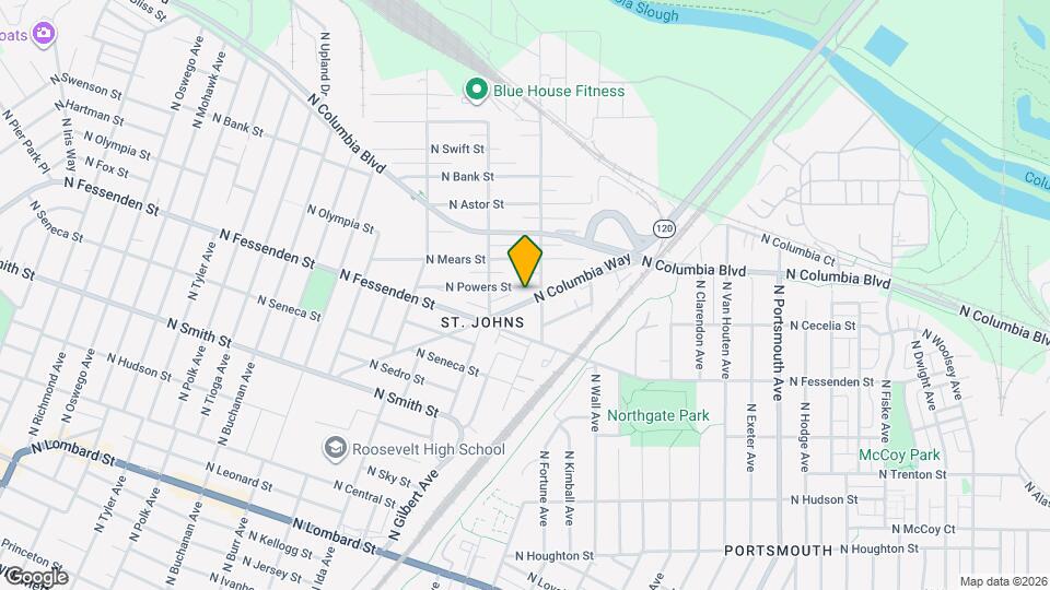 6621 N Columbia Way Map and Location Details