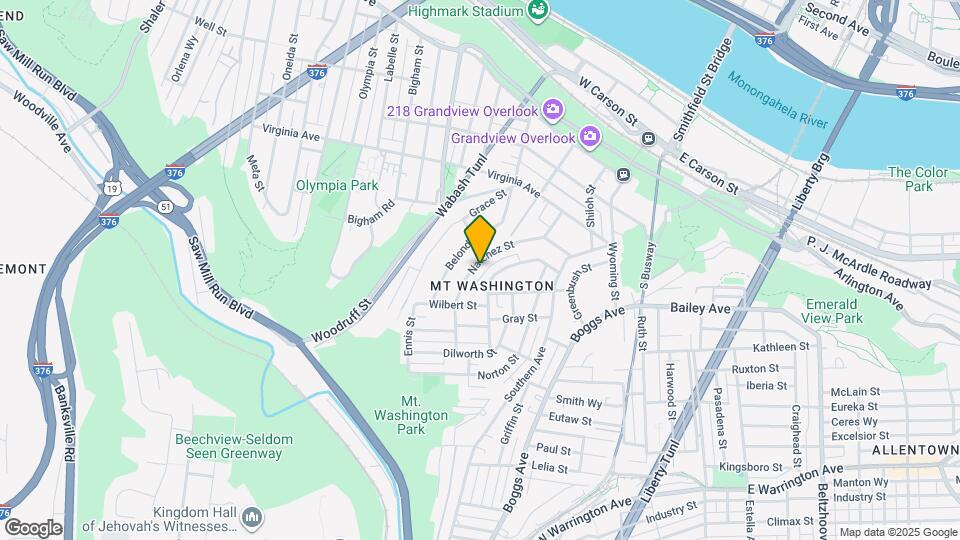 411 Natchez St Map and Location Details