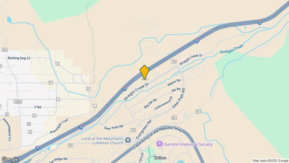 595 Straight Creek Dr Map and Location Details