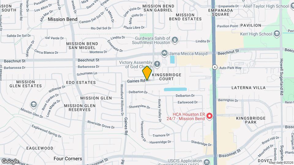 15154 Kingsbridge Way Map and Location Details