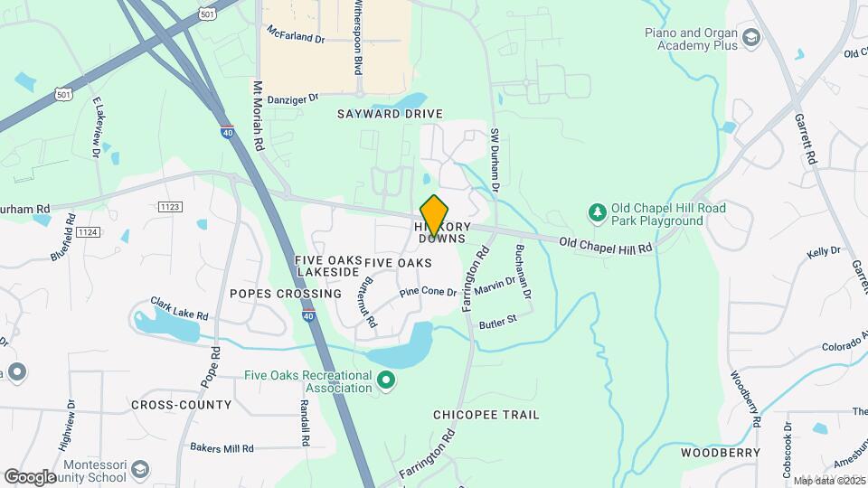 4101-4105 Five Oaks Dr Map and Location Details