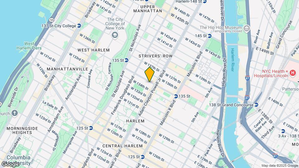 216-218 W 135th St Mapa y Detalles de la Ubicación