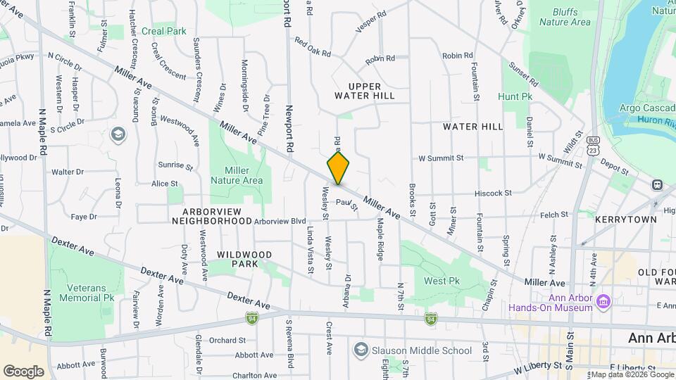 1205 Miller Ave Map and Location Details