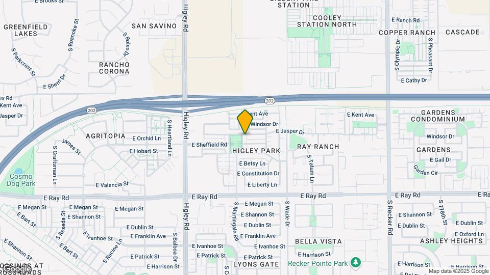 1371 S Chaparral Blvd Map and Location Details