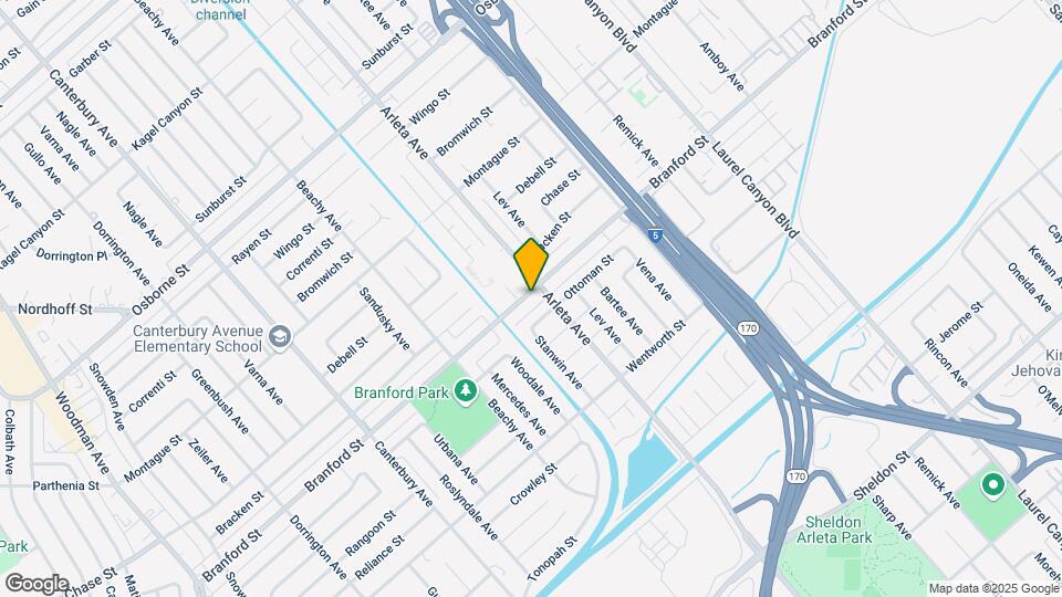 13180 Branford St Mapa y Detalles de la Ubicación