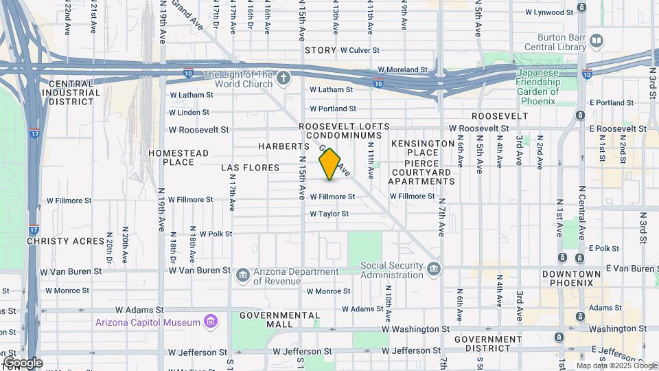 1233 W Pierce St Map and Location Details