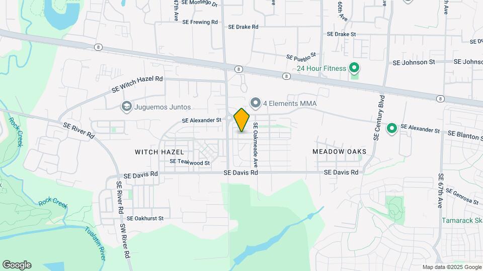 5113 SE Lone Oak St Mapa y Detalles de la Ubicación