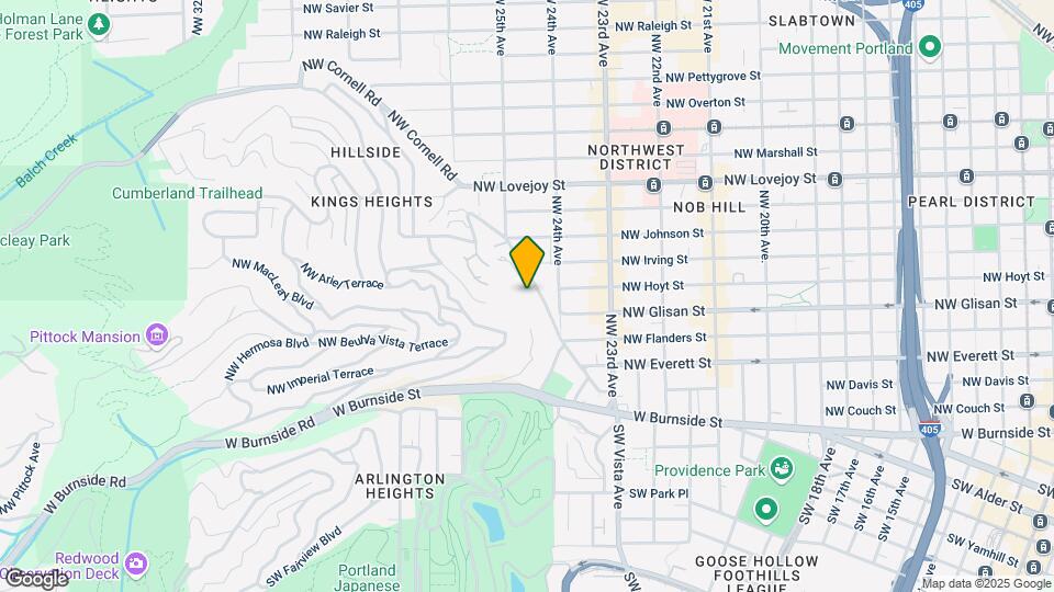 2445 NW Westover Rd Map and Location Details
