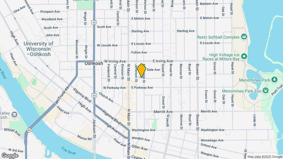 627 Mt Vernon St Map and Location Details