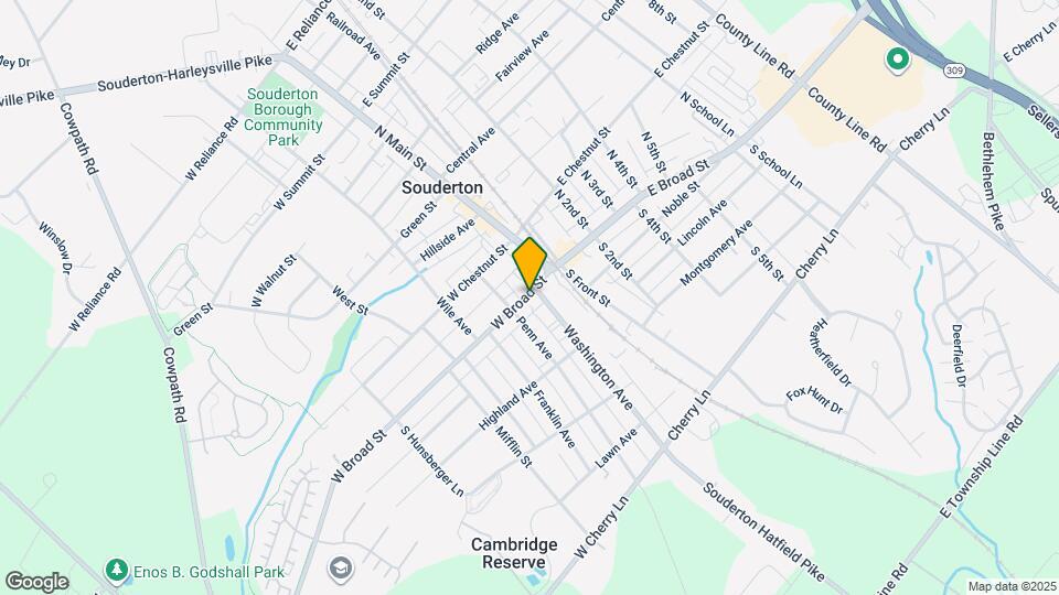 30 W Broad St Map and Location Details